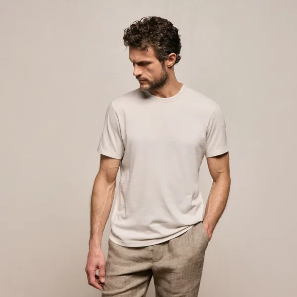 Brushed Lotus Crew - Pearl