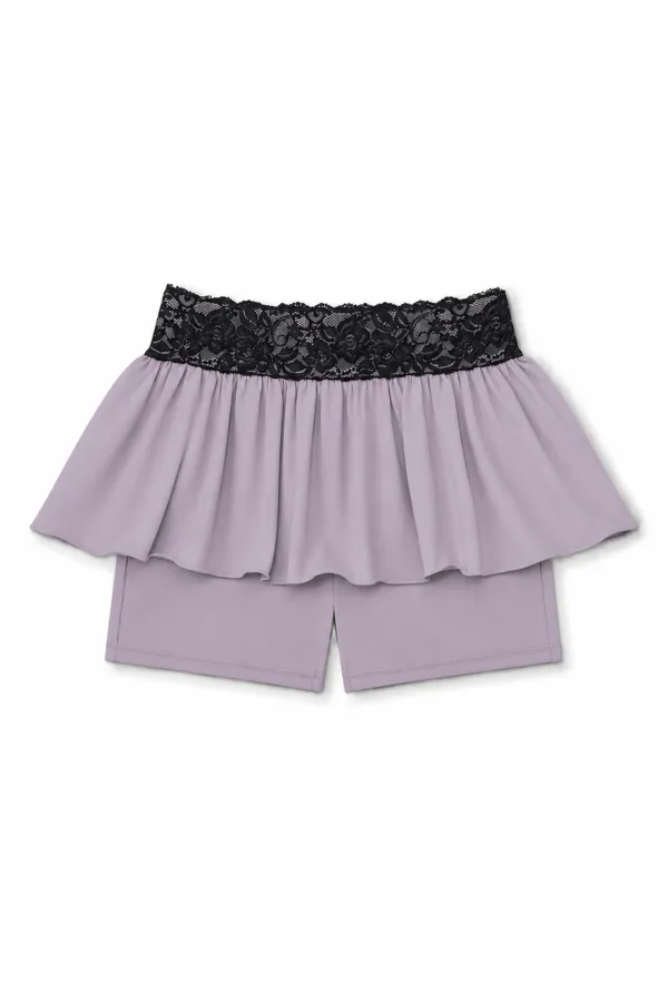 LACE WAIST SKORT (PURPLE)