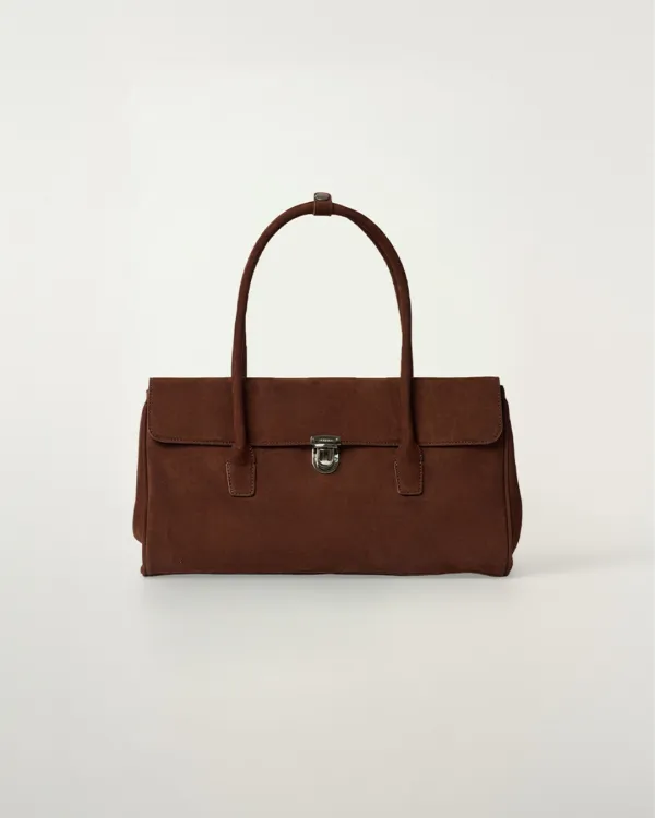 Frame Suede Bag [BROWN]