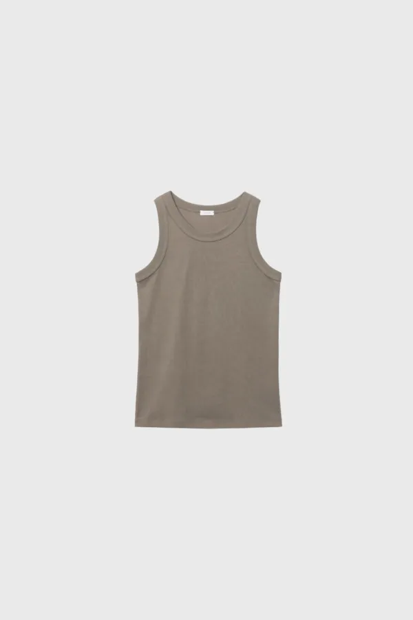 Hard basic sleeveless (white / ivory / beige / green / blue / light gray / dark gray / black)