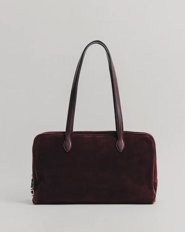 SAC LOQUET SUEDE BURGUNDY
