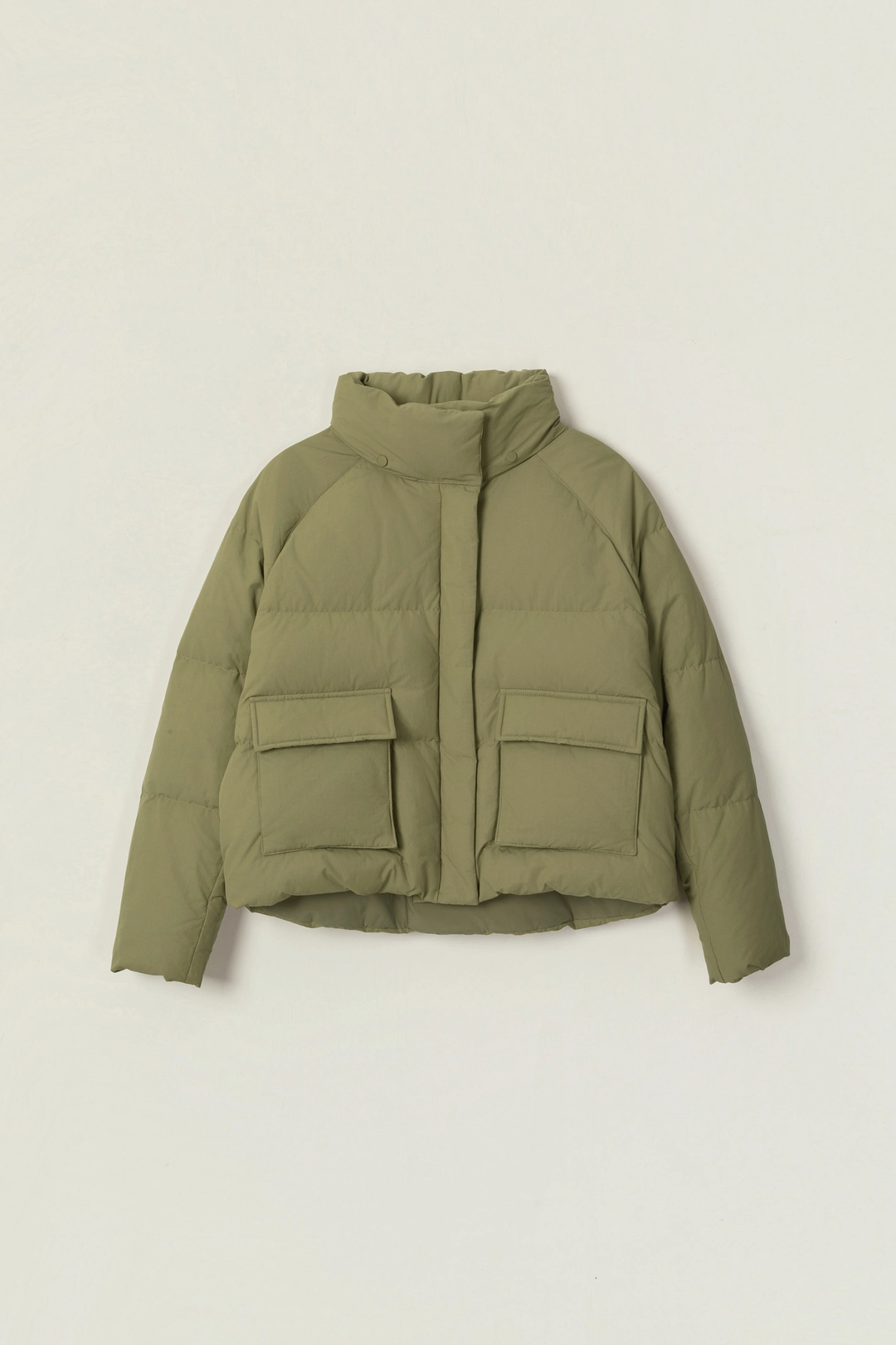 세이지먼트 TEENY GOOSE DOWN HIDDEN SHORT PADDING_KHAKI 상품 이미지 1