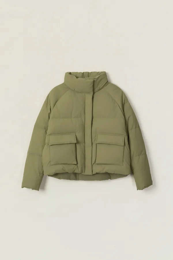 TEENY GOOSE DOWN HIDDEN SHORT PADDING_KHAKI