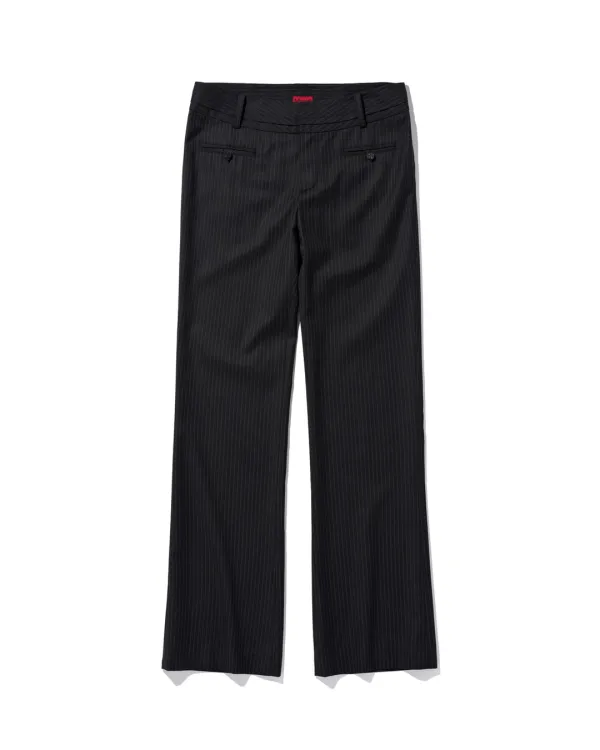 TAILORED SLIM TROUSER_CHARCOAL STRIPE