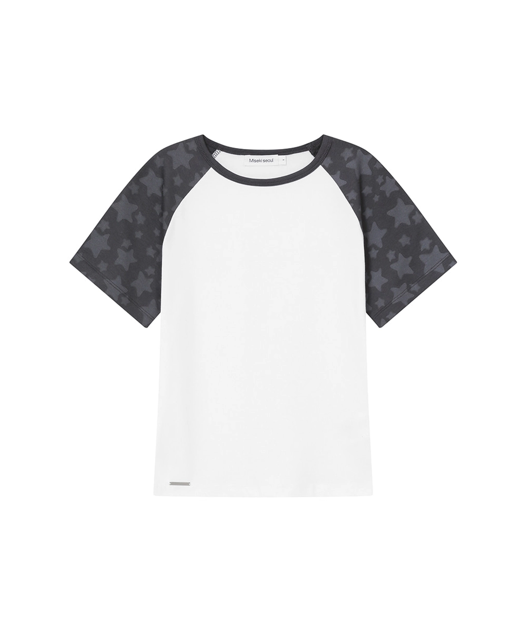 미세키서울 [레이 PICK] Midnight stars raglan short sleeve WHITE 상품 이미지 1