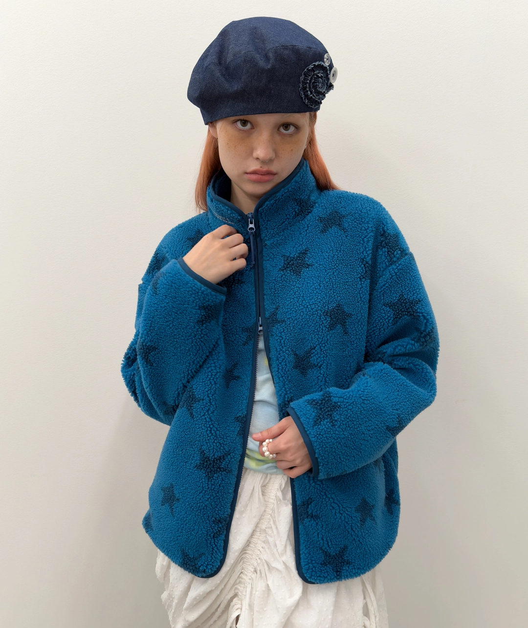 타입서비스 [2차] Star Fleece Jacket [Blue] 상품 이미지 2