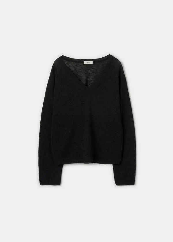V-neck Pullover(Black)