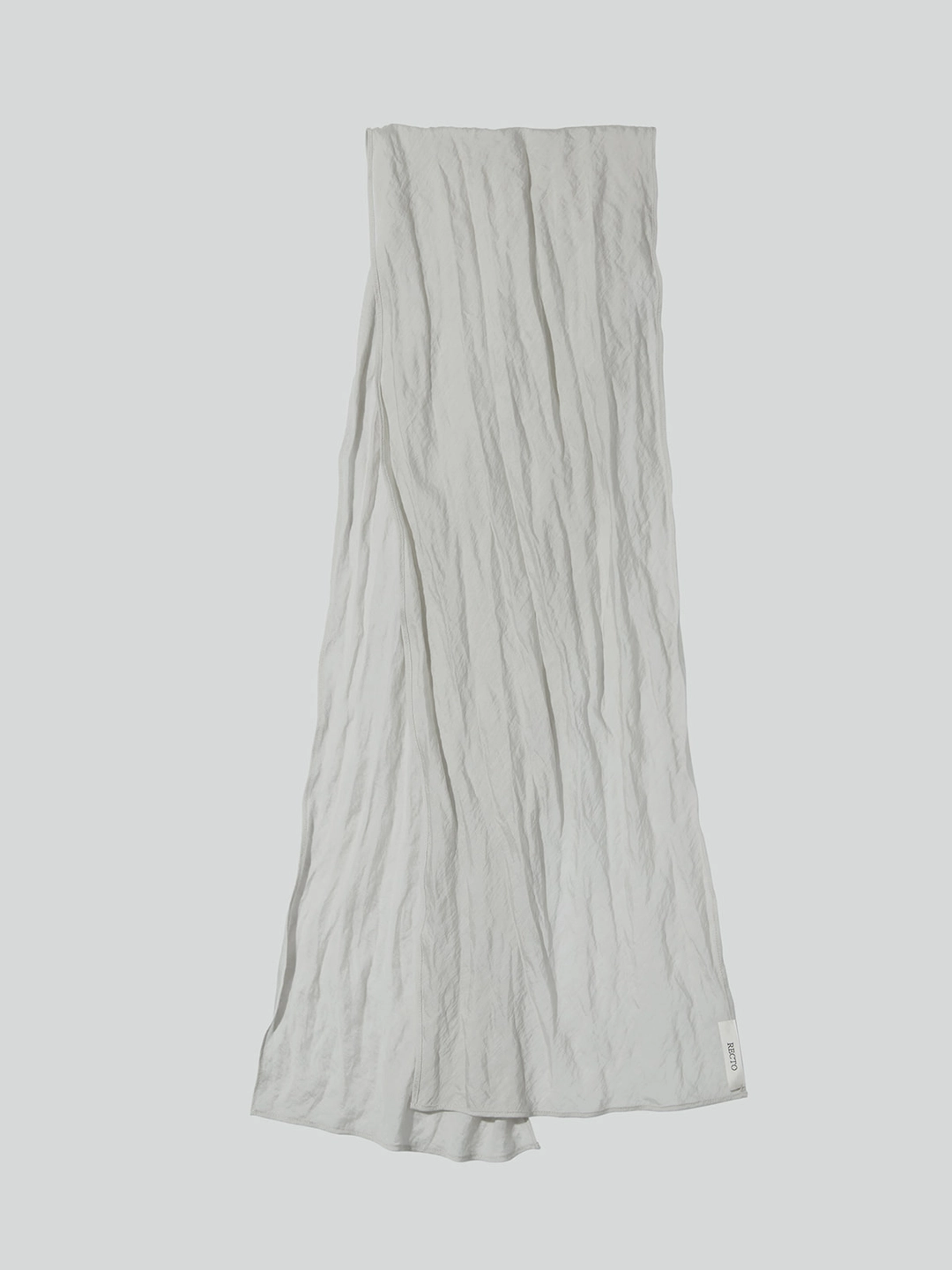 렉토 SILK BLEND GATHERED TIE SCARF (TAUPE) 상품 이미지 2