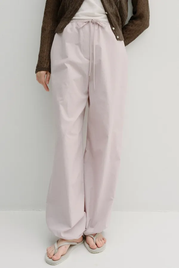 cotton banding harem pants (lavender pink)