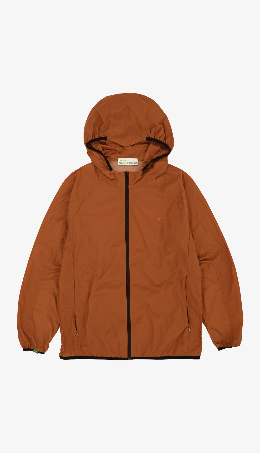 노컨텐츠 236. Plain Windbreaker _ Orange 상품 이미지 1