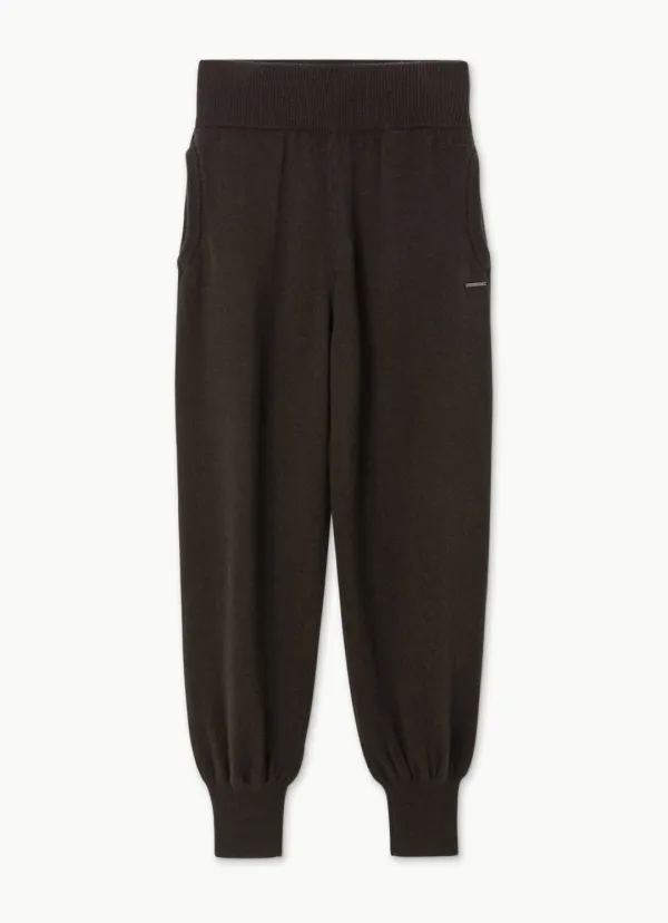 Slim knit jogger_Chocolate Plum