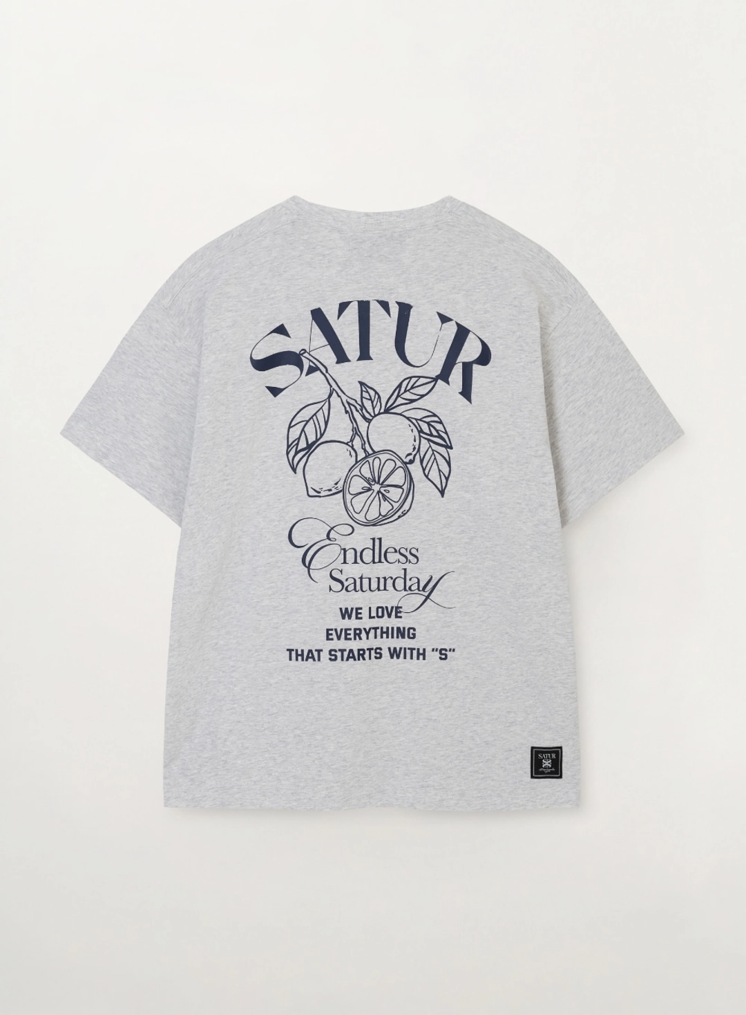 세터 Citron Back Logo T-Shirt - Melange White 상품 이미지 1