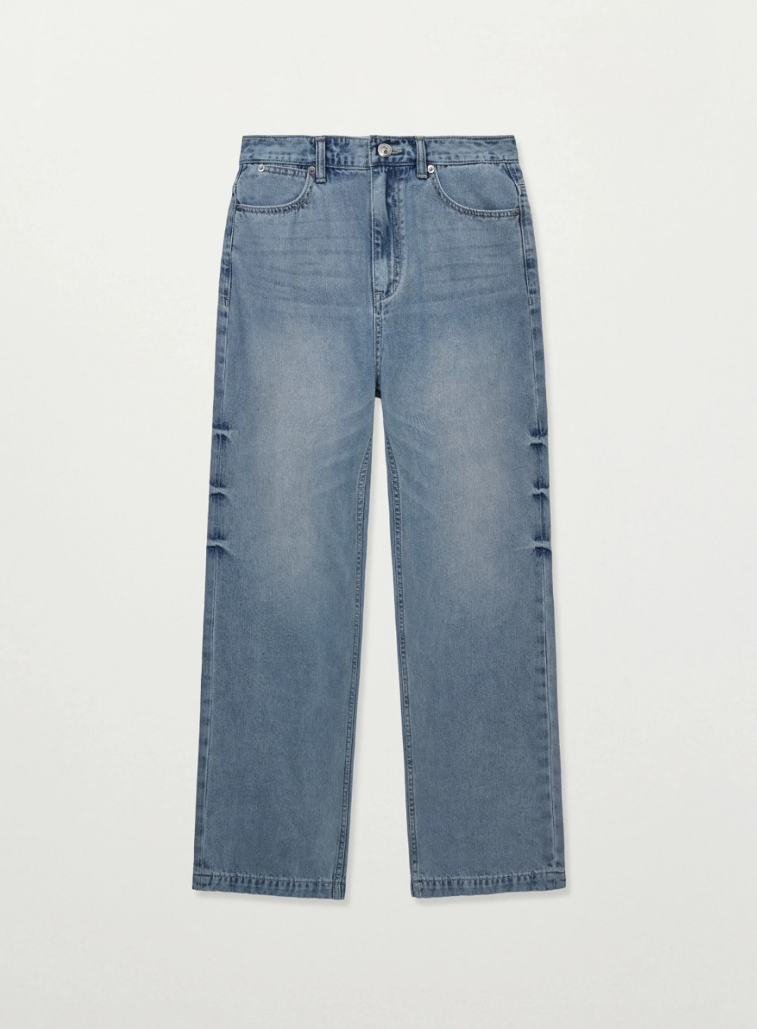 세터 (W) Washed Relaxed Denim Pants - Blue 상품 이미지 1