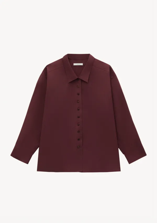 Low Shirt in Burgundy