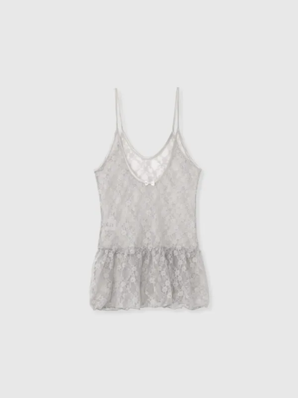 Vintage lace camisole (Gray)