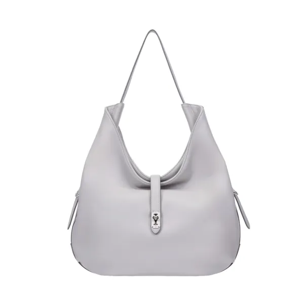 Hey City Leather Hobo M (헤이 시티 레더 호보 미듐) City Grey