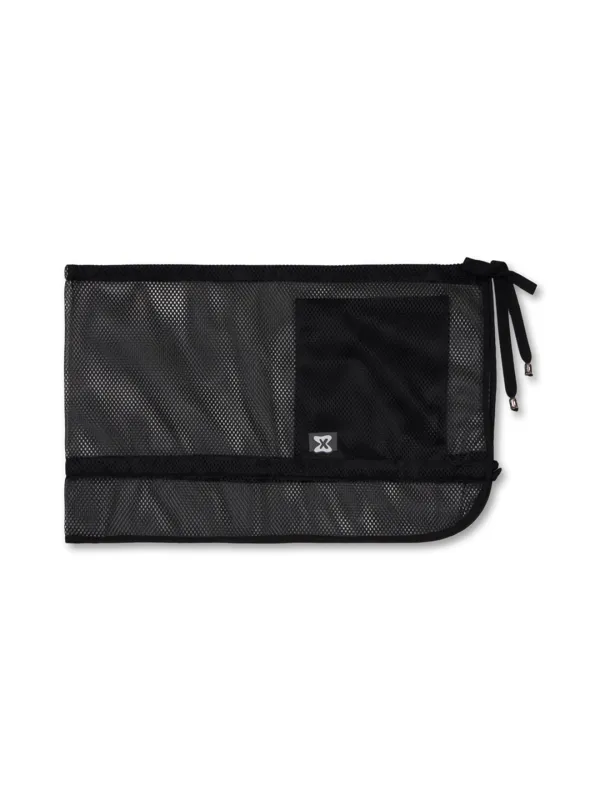 Jori Wrap Skirt/Sleeveless Top (Black Mesh)