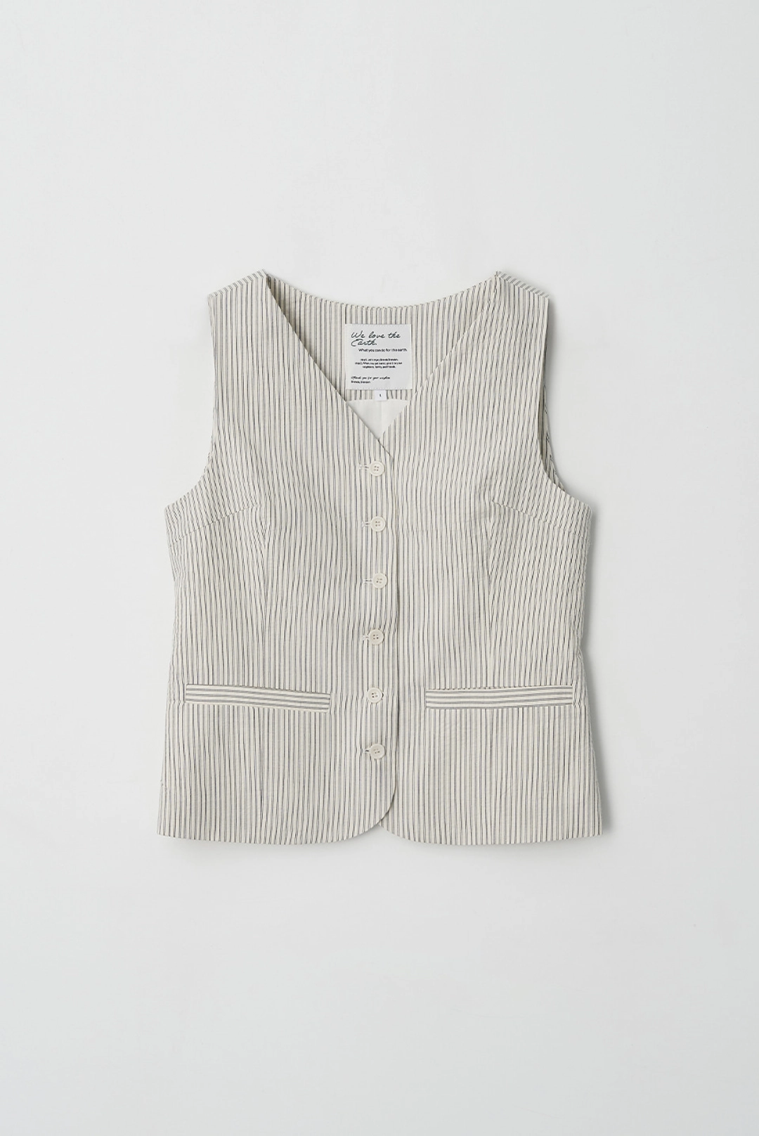 브렌다 브렌든 renee vest - ivory 상품 이미지 1