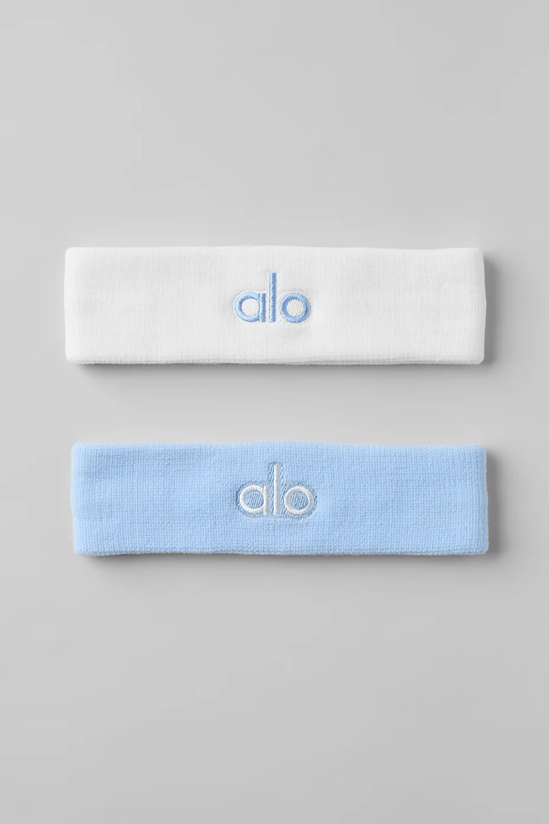 알로요가 Glow Sweatband (2-Pack) - Seashell Blue/White 상품 이미지 1
