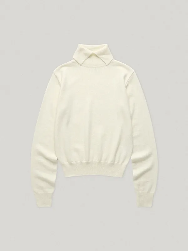 Daniel Collar Knit Cream