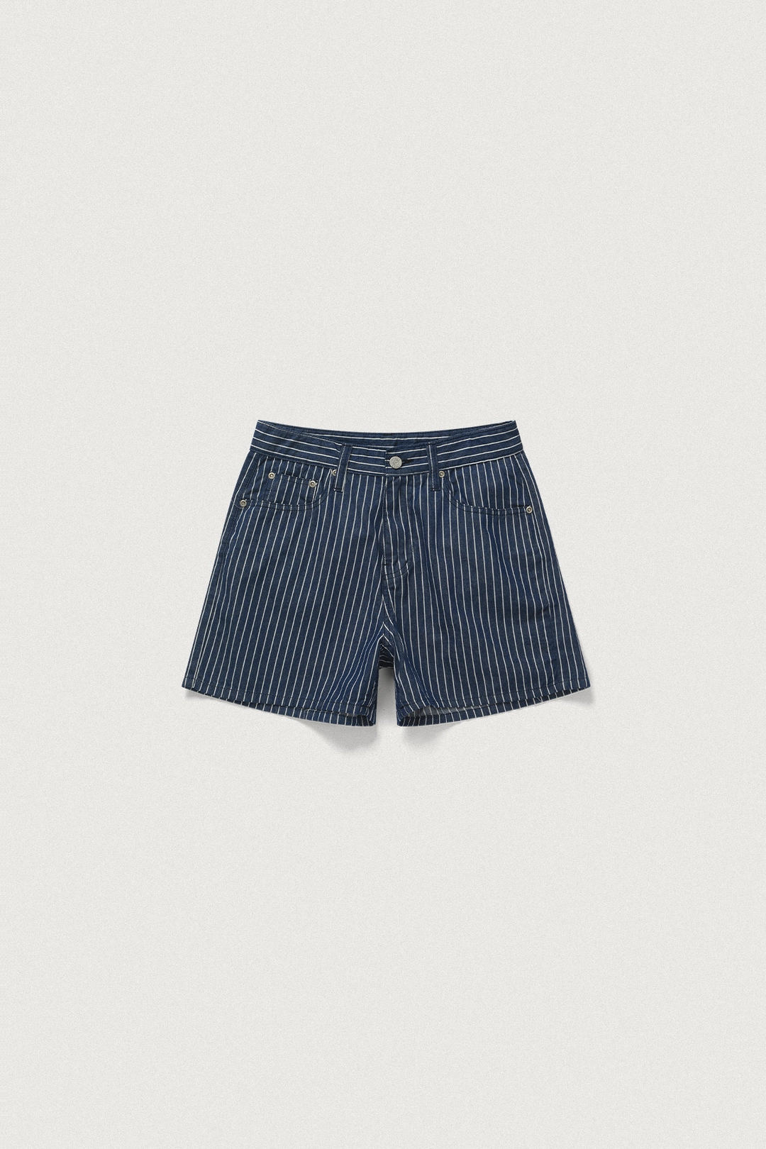 샤드라마 HICKORY STRIPED DENIM SHORT [NAVY] 상품 이미지 1