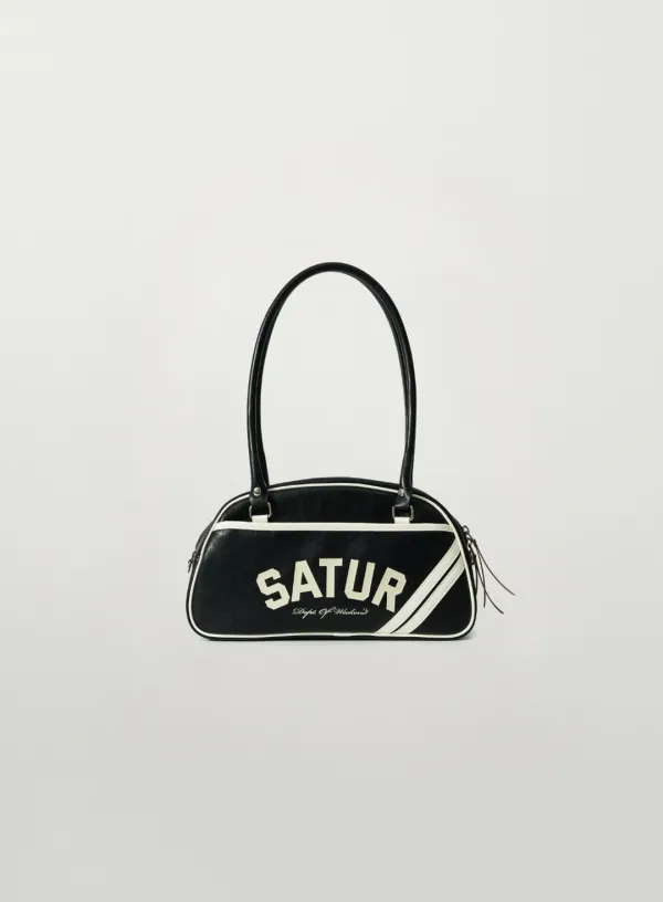 Lawton Contrast Bowling Bag - Black