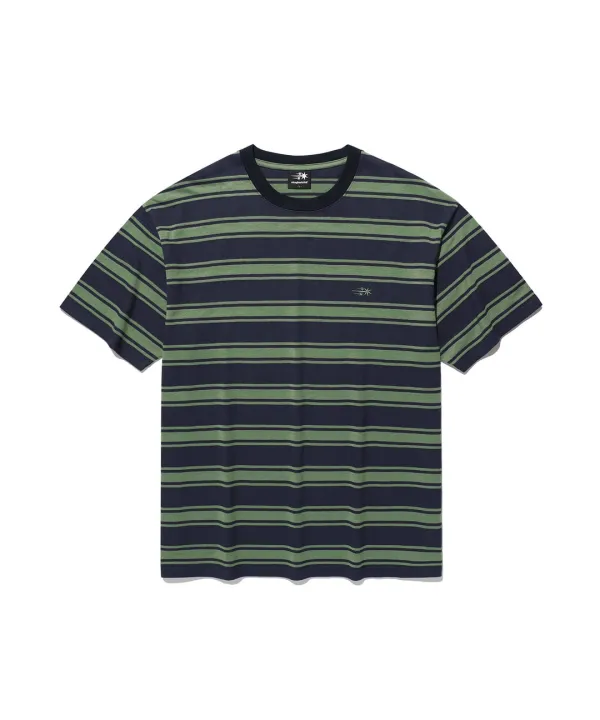 multi stripe 3star tee[navy]
