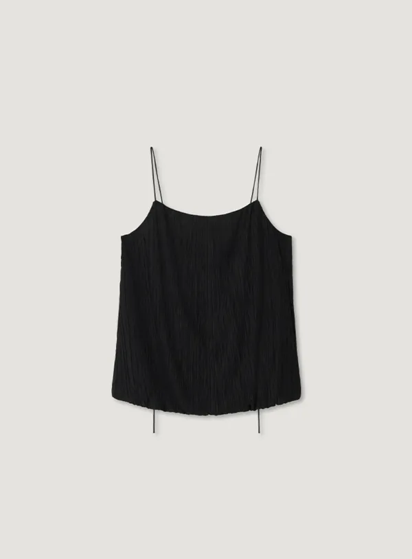 SEEN PLEATS BLOUSE_BLACK