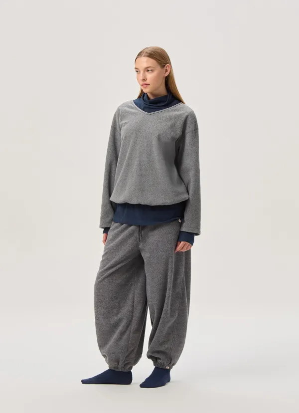 Fleece pullover_Black Multi