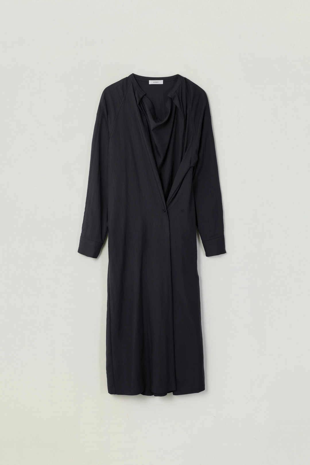 세이지먼트 ESTEL DRAPED LONG DRESS_CHARCOAL 상품 이미지 1
