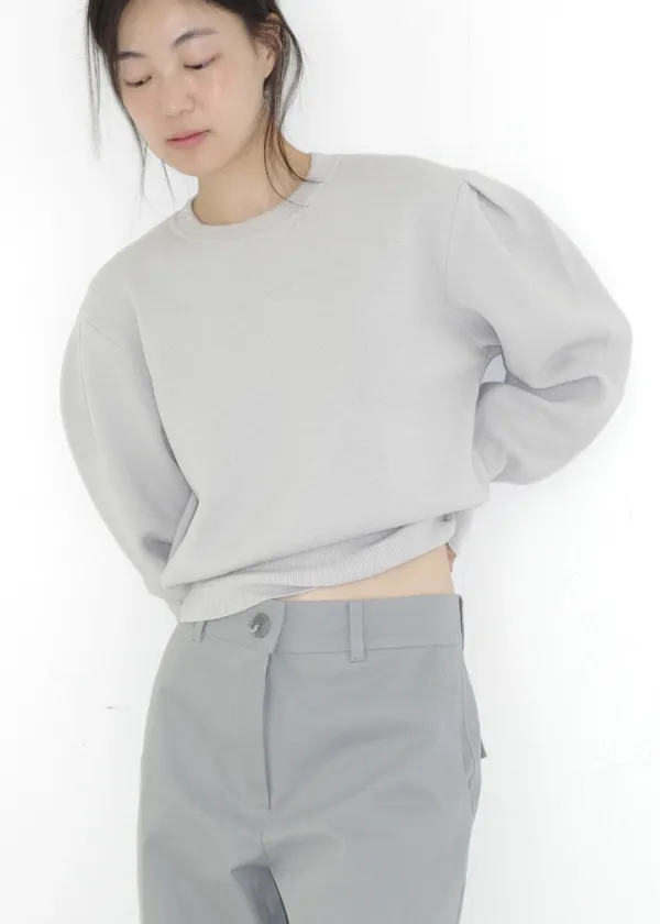 [ 바로배송 ] PUFF KNIT TOP [GREY]