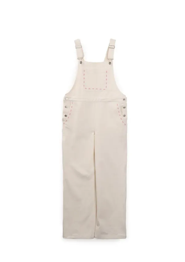 Mused L.B Emb Overall - Cream
