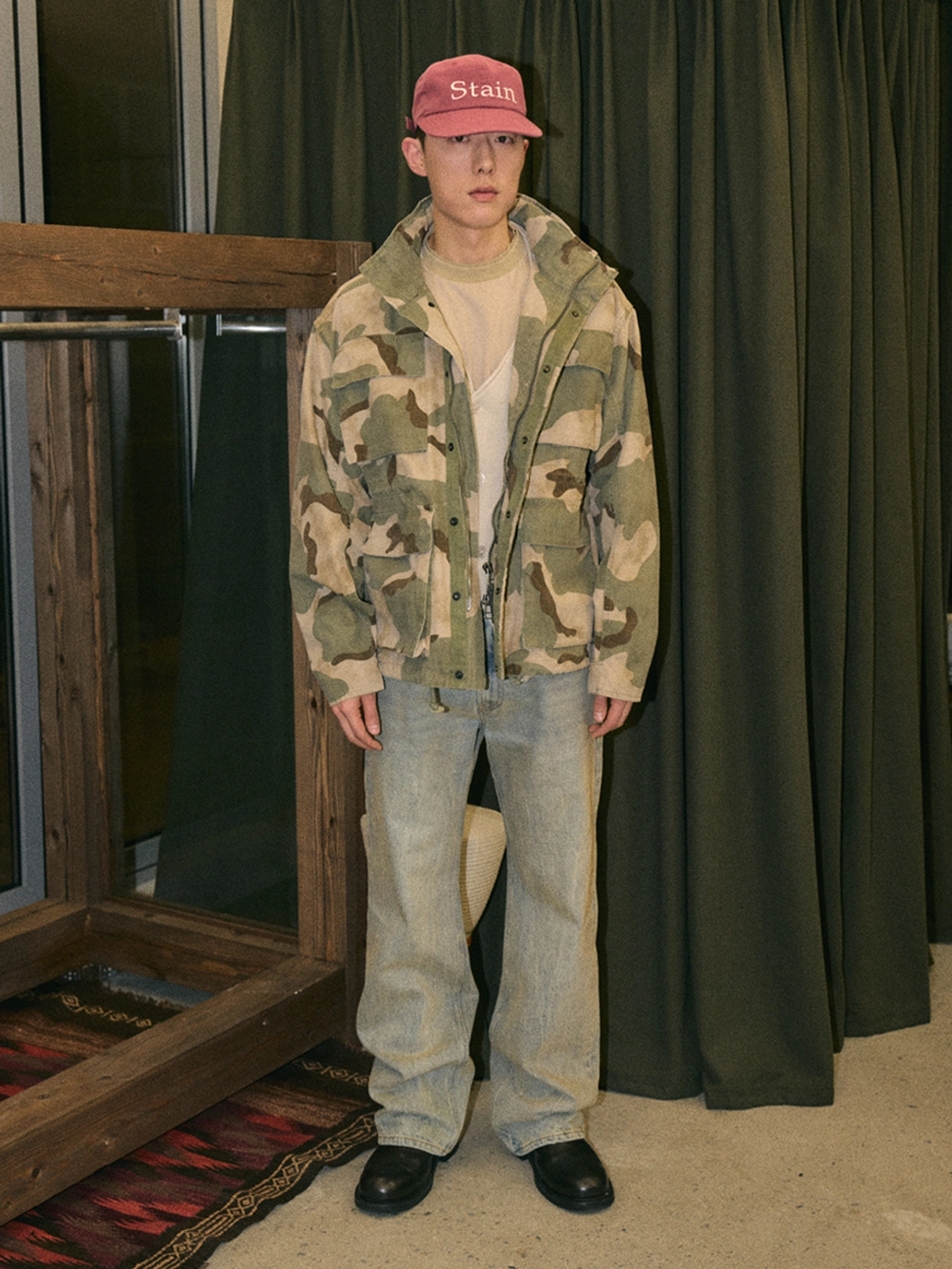 파르티멘토 VTG Washed Stain Ball Cap_Dusty Rose 상품 이미지 2