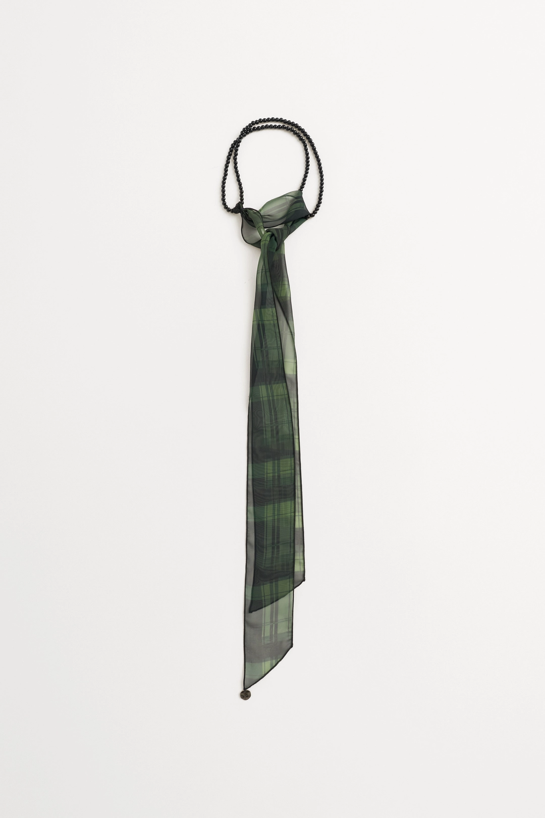 더일마 Jin Beaded Checked Scarf 상품 이미지 1