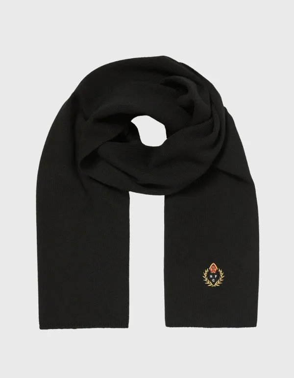 CREST WOOL MUFFLER / Black