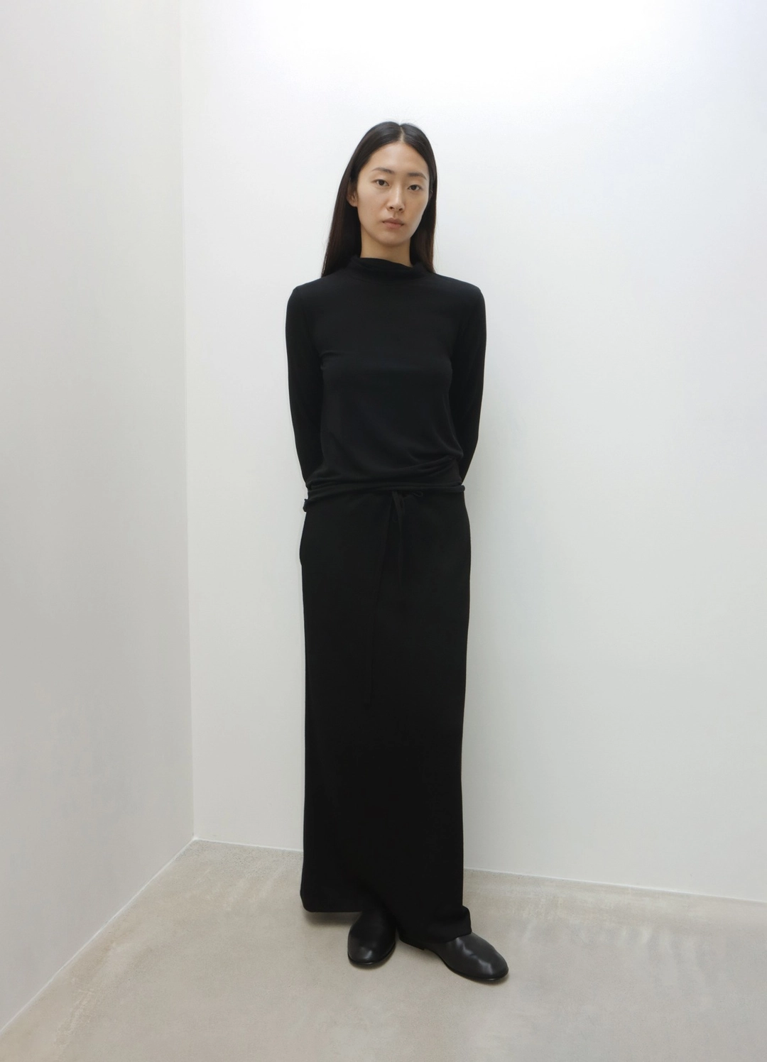 렉스핑거마르쉐 Soft High Neck Top / Black 상품 이미지 1