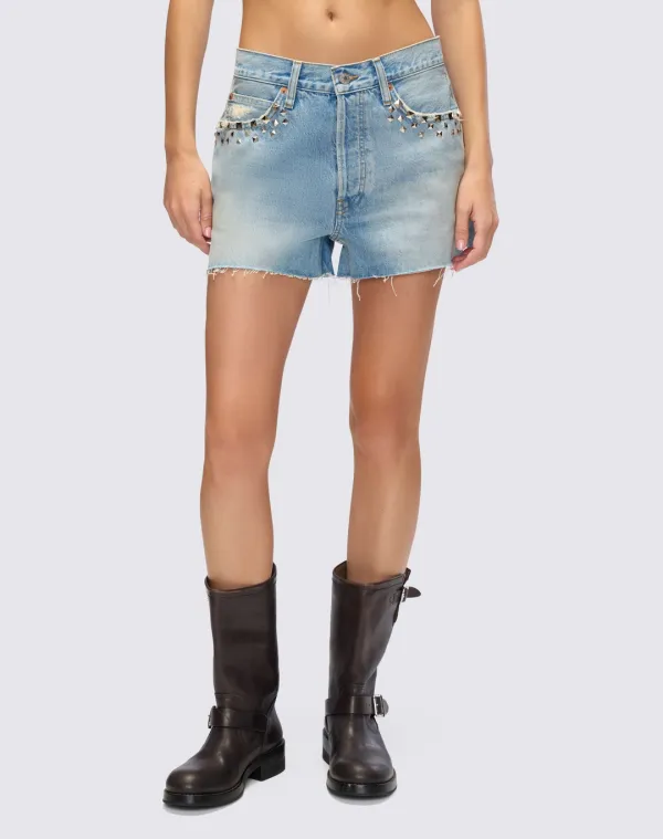 The Breezy Short - Aged Worn Blue