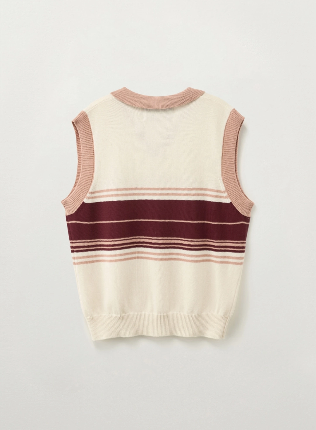 세터 Open Collar Knit Vest - Cream 상품 이미지 2