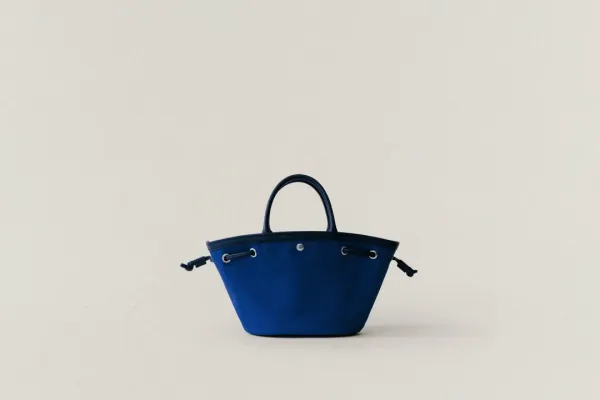 SAC COQUILLE MINI BLUE