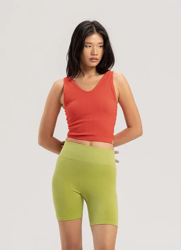 [Movement Line] Seamless V tank top_Bittersweet