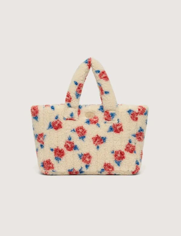 Rose Fleece Padding Bag (Beige)