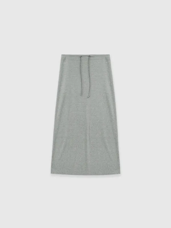 [7th 예약주문] Chill Maxi Skirt (Melange Gray)