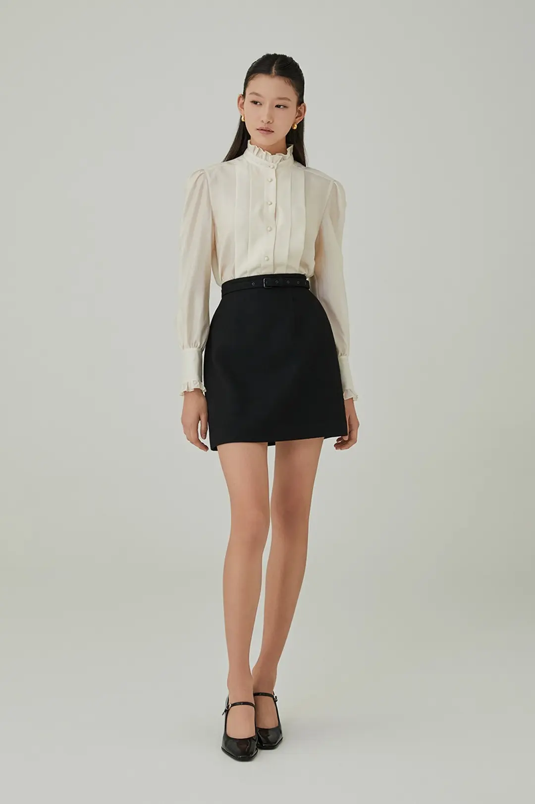 하나보 NO.22 SKIRT - BLACK 상품 이미지 2