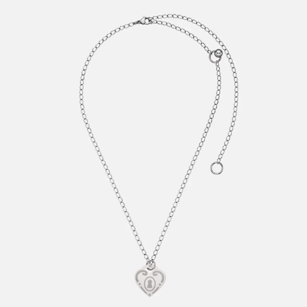 엔프프 love code necklace-silver 상품 이미지 1