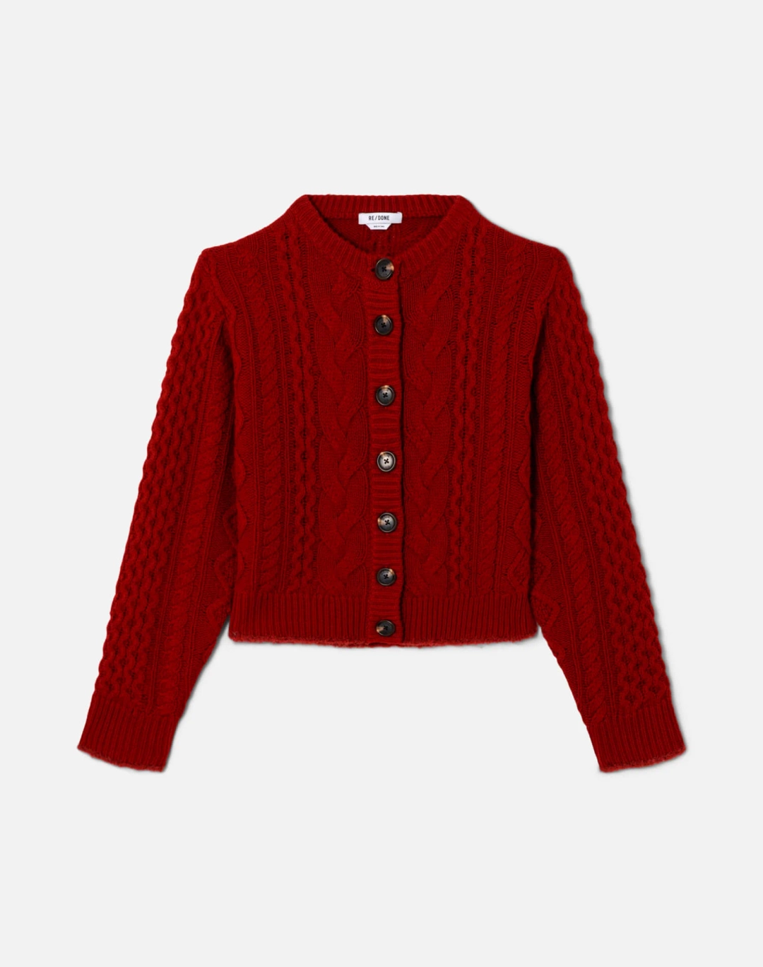리던 Surplus Cable Cardigan - Rosso 상품 이미지 1