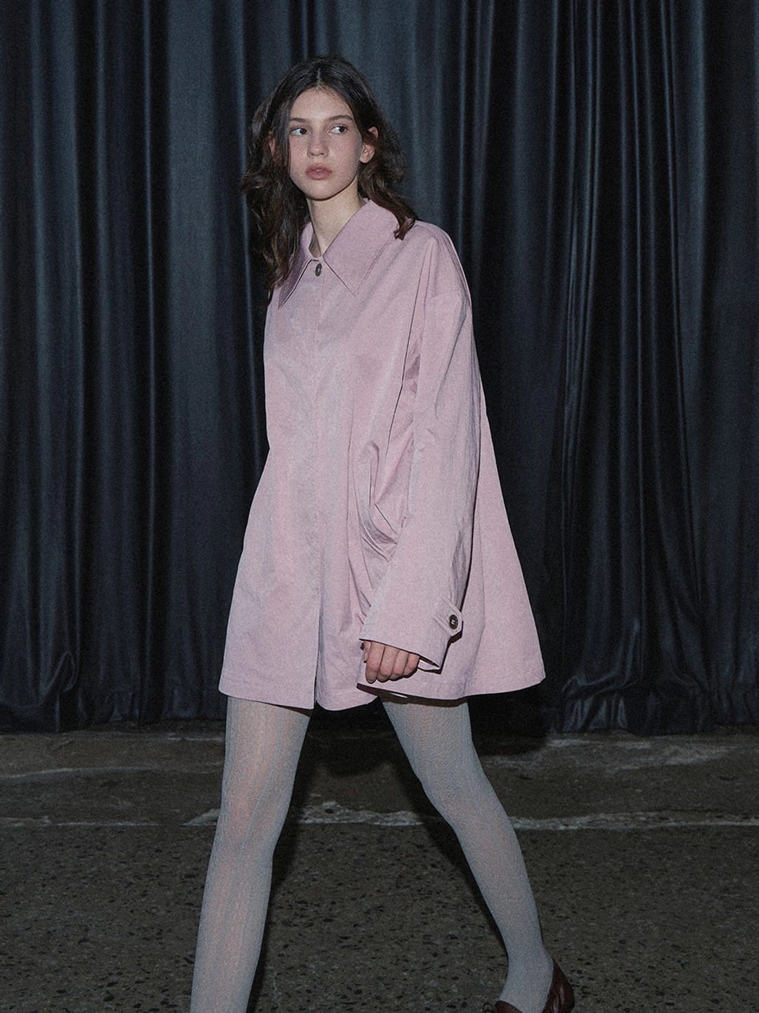 마가린핑거스 FLARE HALF COLLAR JACKET (PINK) 상품 이미지 1