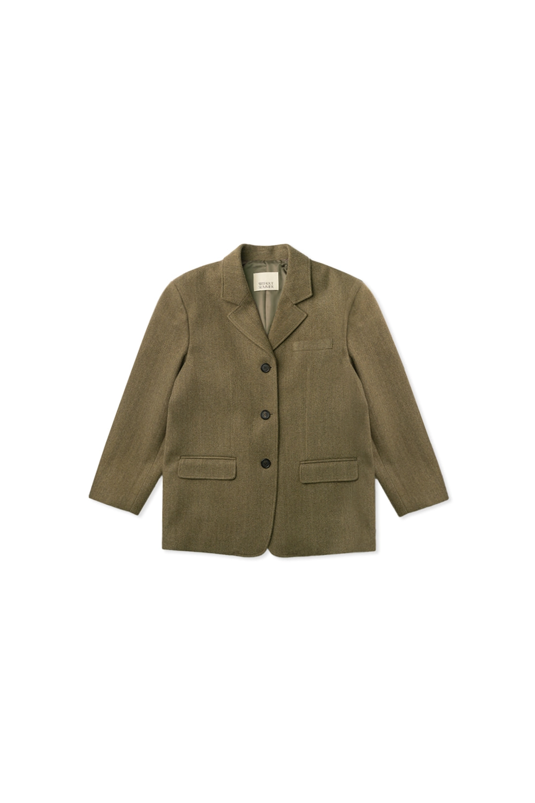위드아웃썸머 Mago herringbone jacket_beige 상품 이미지 3