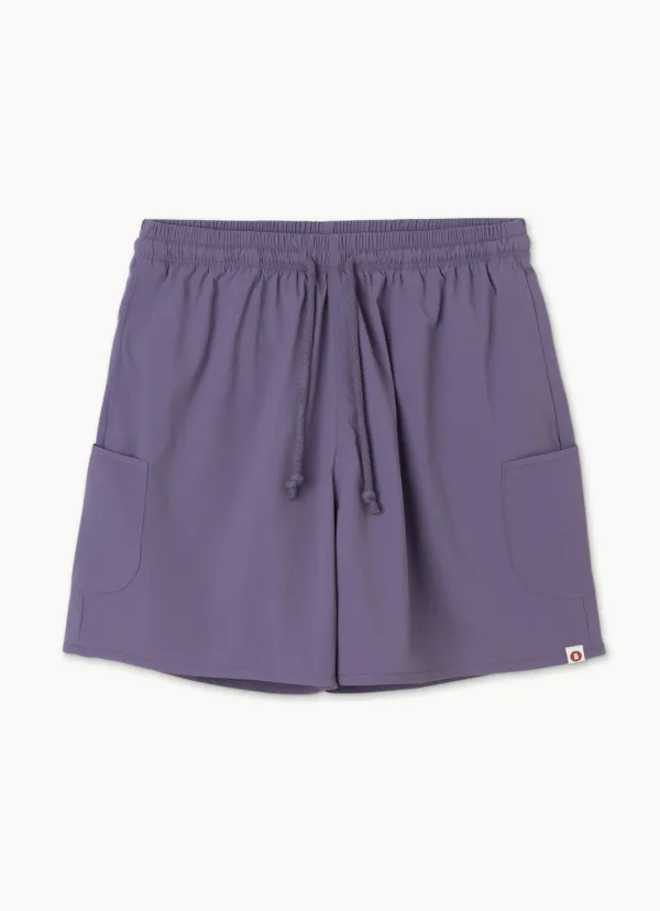 Pocket wide shorts (Unisex)_Grape Compote