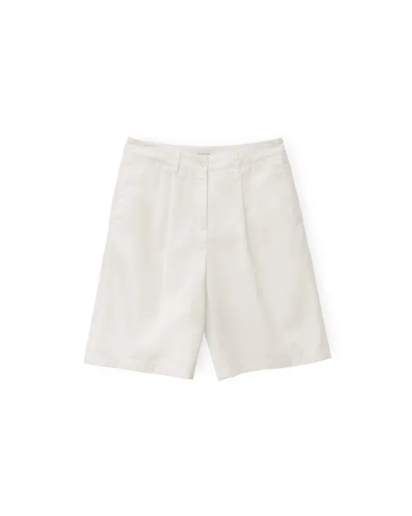 W Washed Half Pants, Ivory