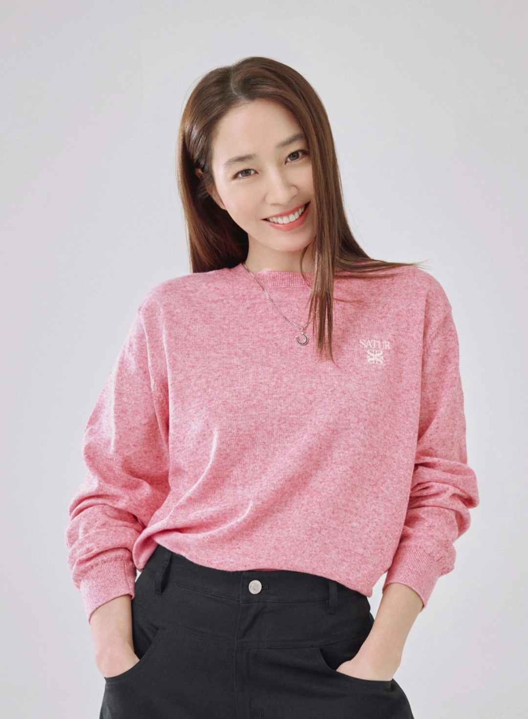 세터 [이민정 Pick] Loren Linen Blend Knit - Pink 상품 이미지 2